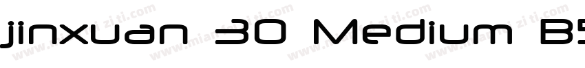 jinxuan 30 Medium B5pc H字体转换